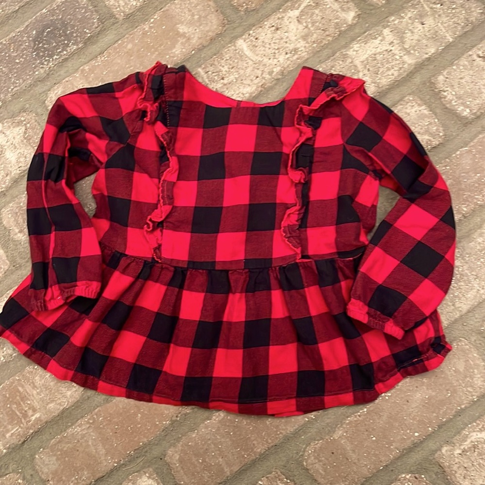 Toddler buffalo plaid shirt